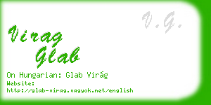 virag glab business card